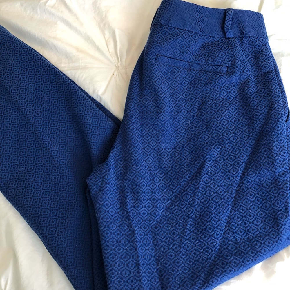 Banana Republic royal blue cropped dress pants
